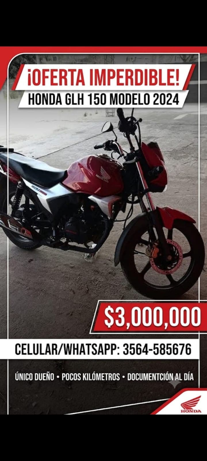 Honda Glh Glh150 2024