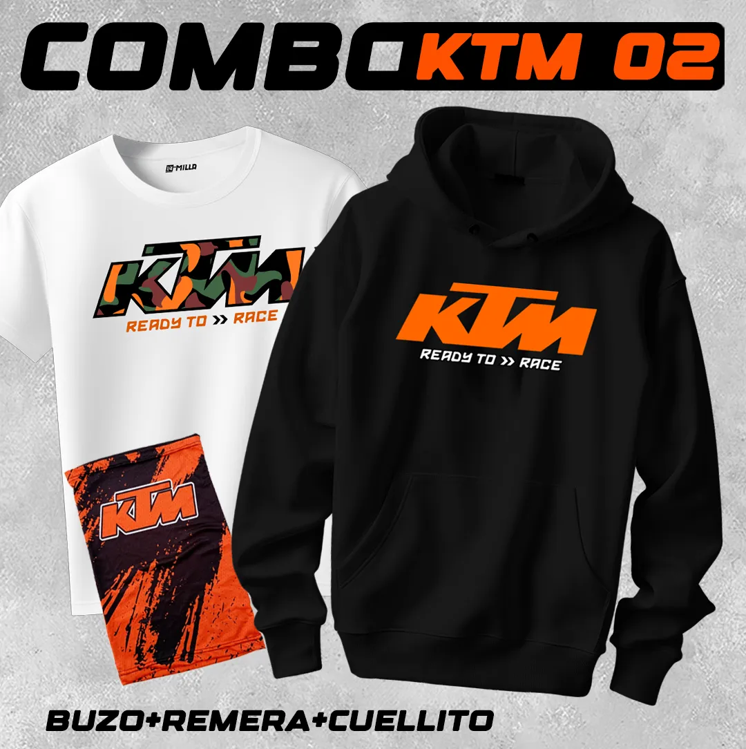 COMBO KTM 02 ( BUZO, REMERA + CUELLITO ) — foto 1 de 4