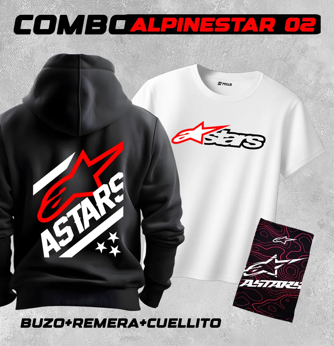 COMBO ALPINESTARS 02 ( BUZO, REMERA + CUELLITO ) — foto 1 de 4