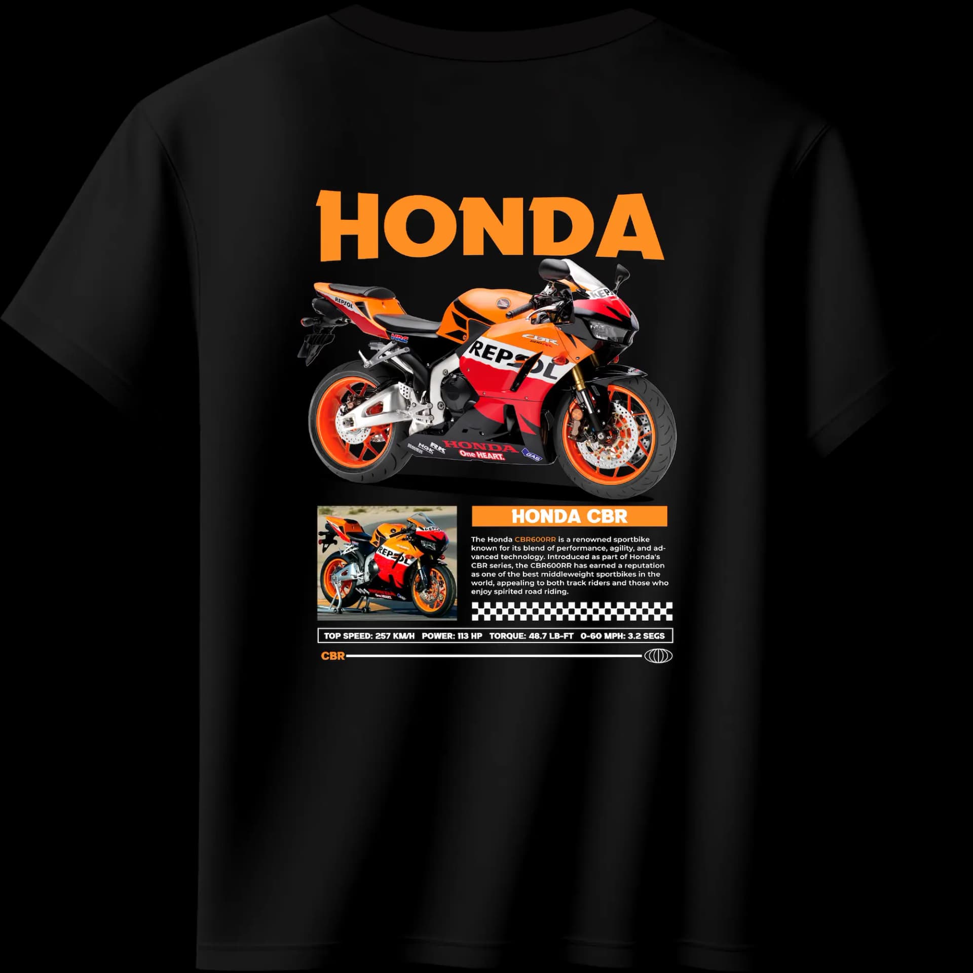 Remera Honda CBR — foto 1 de 4