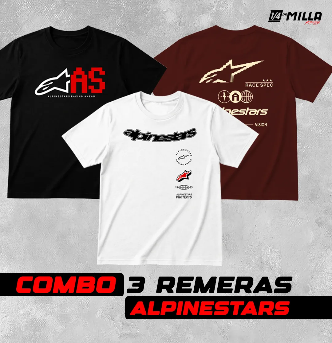COMBO REMERAS ALPINESTARS 01 — foto 1 de 4