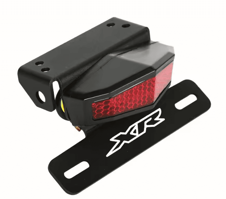 Portapatente Faro Trasero Con Luz Led Roja, para Honda XR Tornado y mas! — foto 1 de 4