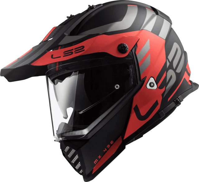 Casco LS2 FF436 EVO Adventure Negro Mate/Rojo. — foto 1 de 4