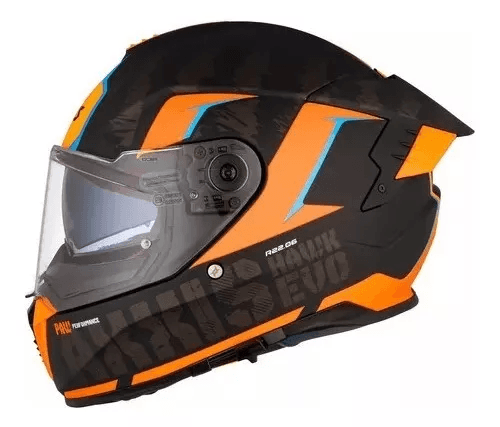 CASCO AXXIS HAWK SV EVO PAW B4 NARANJA MATE — foto 1 de 6