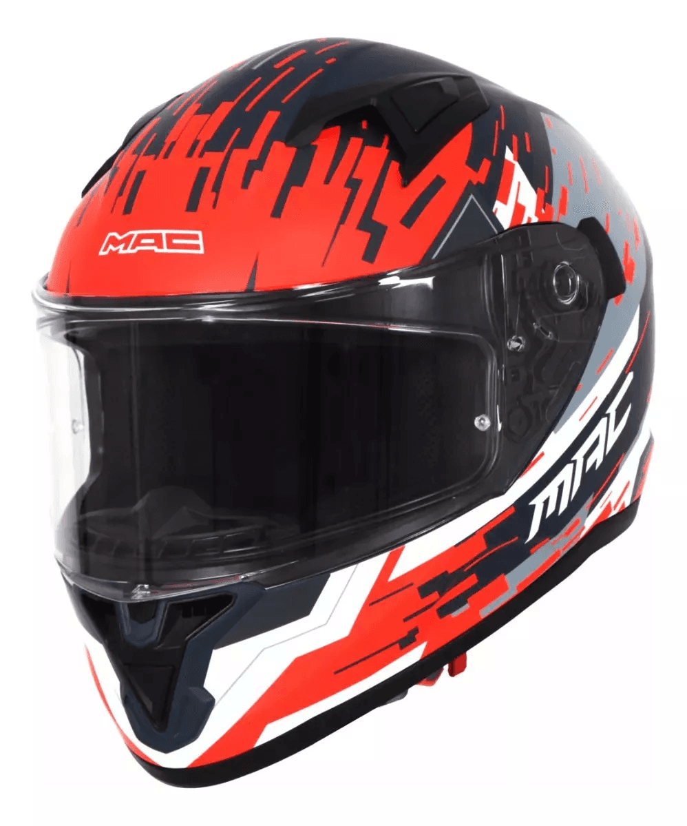 CASCO MAC 825 SPEED GRAFICA DEEP BL/FL/OR MT — foto 1 de 5