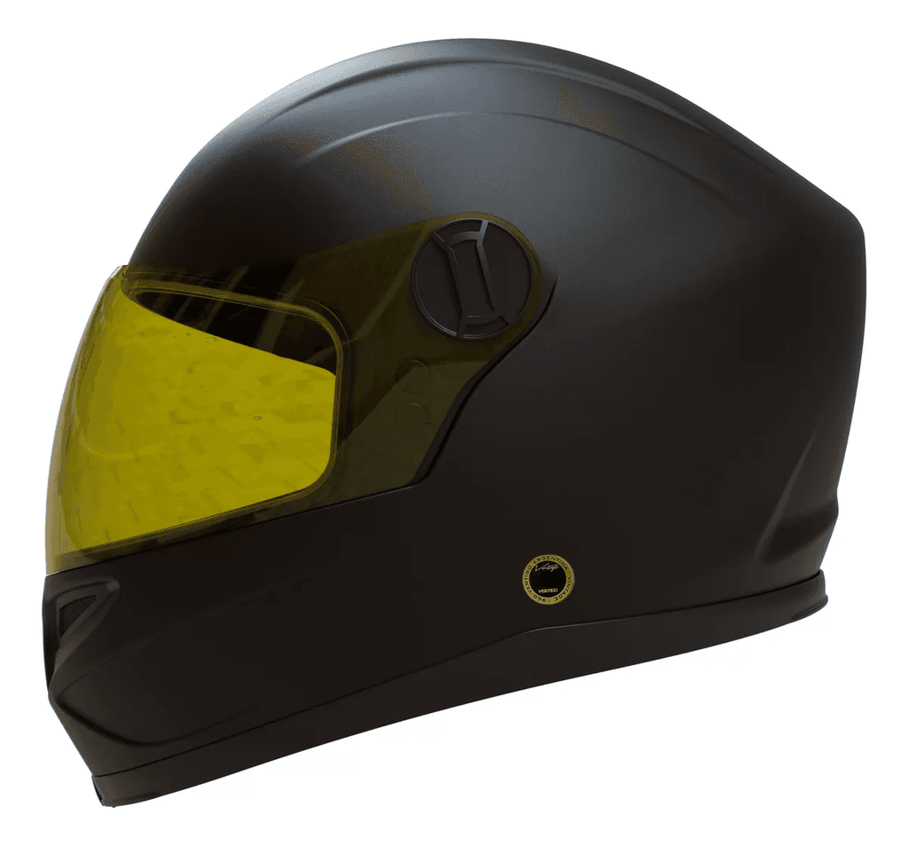 CASCO VERTIGO VINTAGE F FACE GOLD/NEGRO MATE — foto 1 de 6