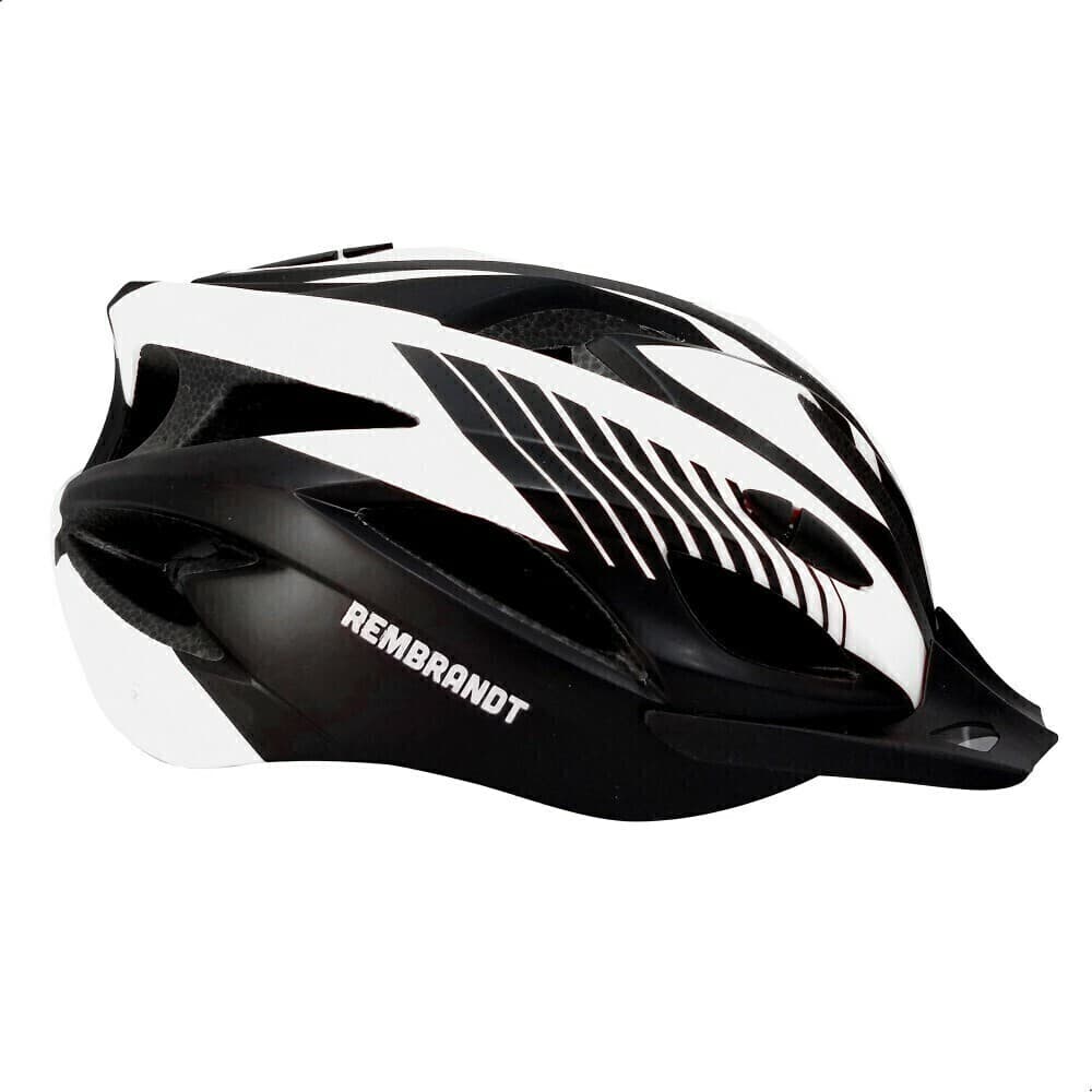 CASCO CICLISMO REMBRANDT COPPI NEGRO/BLANCO — foto 1 de 2