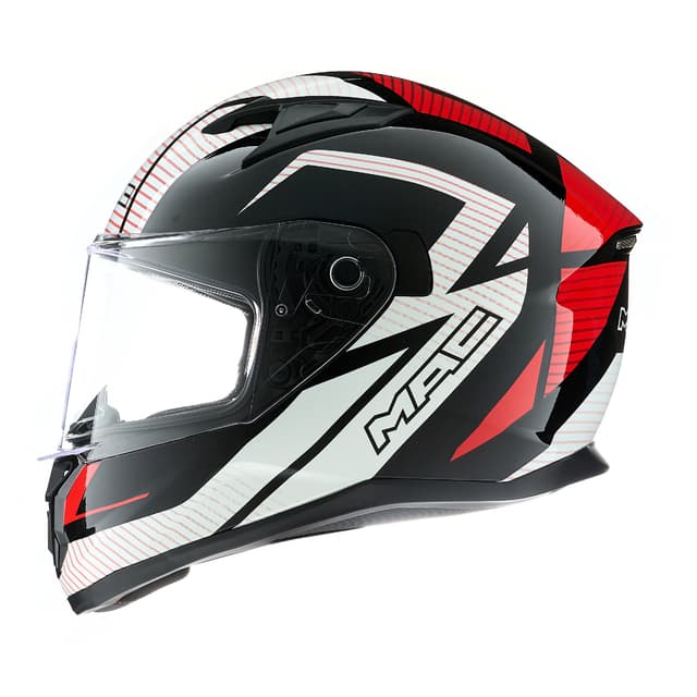 CASCO MAC 825 SPEED GRAFICA SUZUKA BLA WHI RED — foto 1 de 4