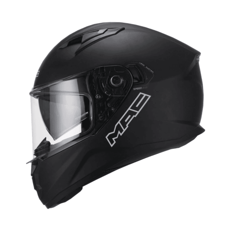 CASCO MAC SPEED 2. 0 SOLI D MATT NEGRO — foto 1 de 4