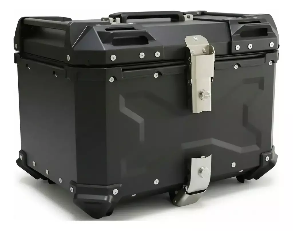 Baul Portacasco Aluminio (55l) Black/ Base Negra — foto 1 de 3