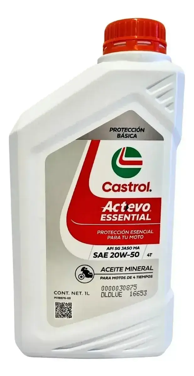Aceite Castrol Actevo Essential Mineral 4t 20w50