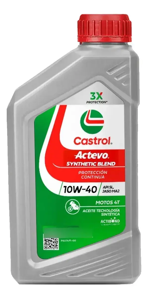 Aceite Castrol Actevo 4t 10w40 Semi Sintetico