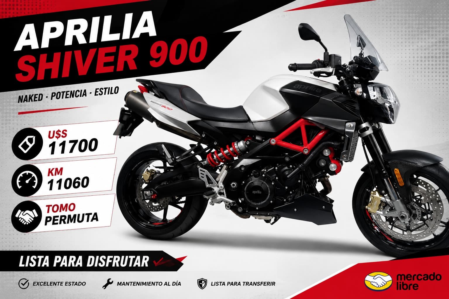 Aprilia Shiver 900 2019 — foto 1 de 5