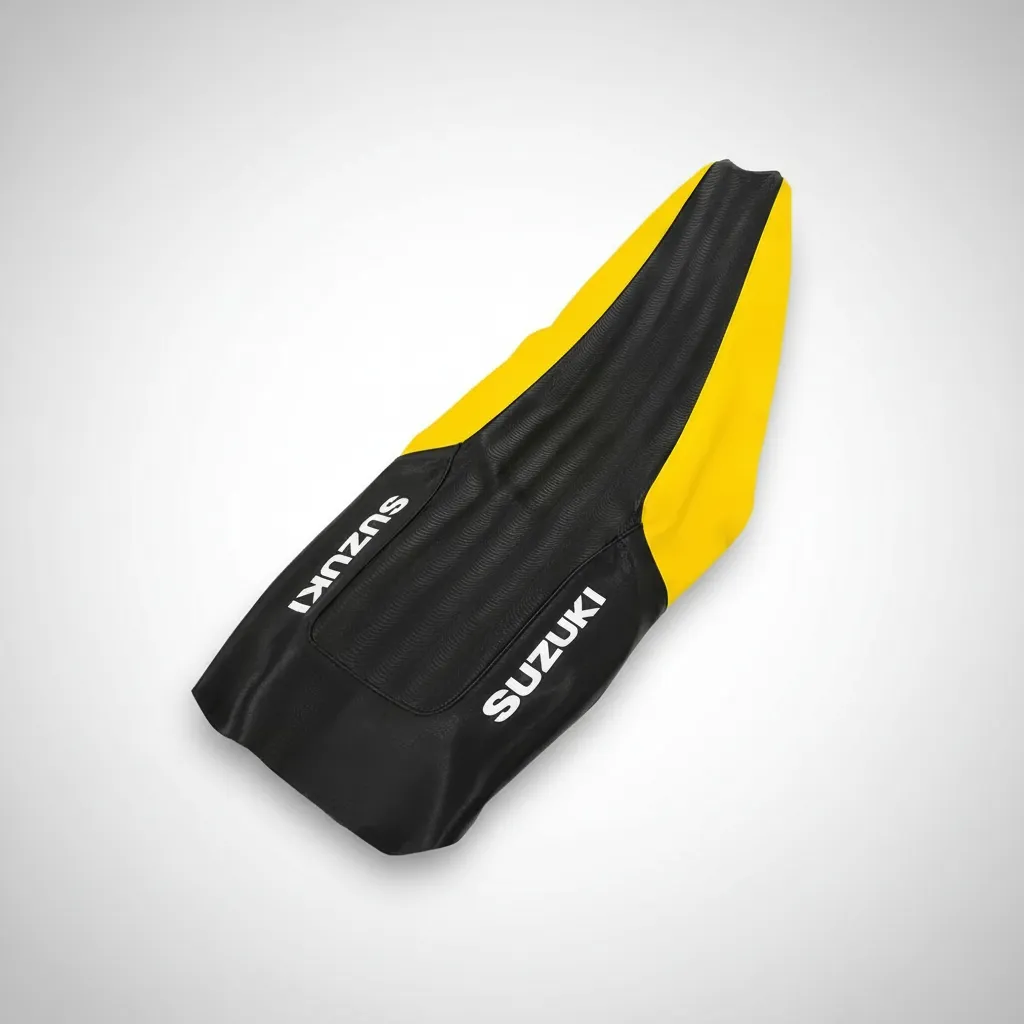 Funda Asiento Lcm P Suzuki Dr650 2026 Amarilla Negro Premium — foto 1 de 3