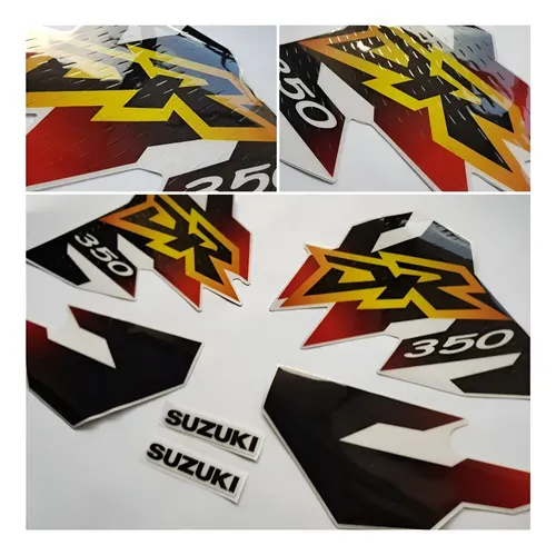 Calcos Gráficas Para Suzuki Dr 350 1998 Gruesas Brillantes — foto 1 de 6