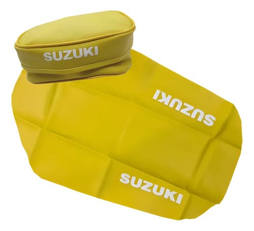 Funda Asiento Tapizado + Bolso Suzuki Dr250 Dr350 Amarillo Amarillo — foto 1 de 6
