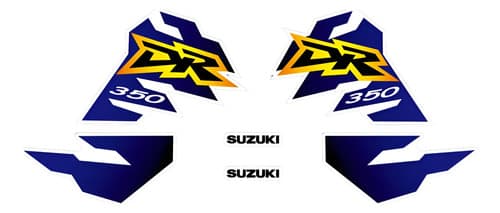Calcos Gráficas Suzuki Dr 350se Dr350 98 Gruesos Lila Amaril — foto 1 de 6