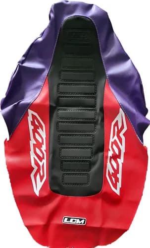Funda Asiento Lcm Para Xr400 / Xr 400 / Xr400r Rojo Violeta Negro — foto 1 de 5