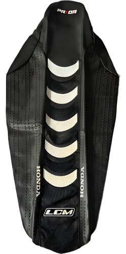 Funda Asiento Para Crf 450 2014 - 22 Negra Gajos Blancos Lcm Negro — foto 1 de 6
