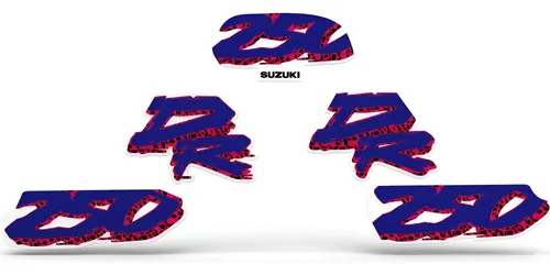 Kit Calcos Para Suzuki Dr250 Dr 250 Dr250 Azul Gloss 1993 — foto 1 de 5