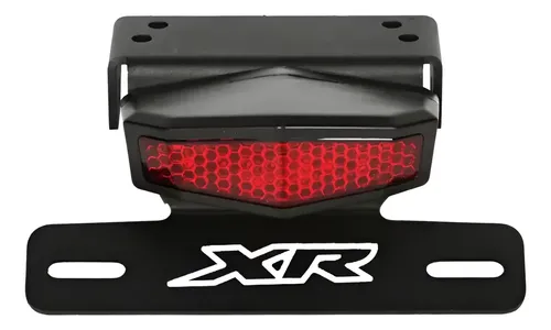 Portapatente Faro Trasero Con Luz Led Roja + Logo Xr, Unico! — foto 1 de 5