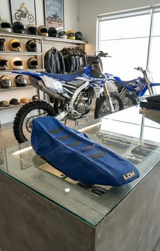 Funda Asiento Tapizado Grip P/ Yamaha Wr250f Wr450f 2006-13 Azul — foto 1 de 5