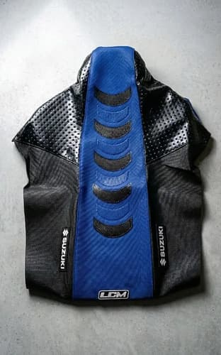 Funda Asiento Ultra Gripp P/ Suzuki Dr250 Dr 250 Azul Negro Azul — foto 1 de 6