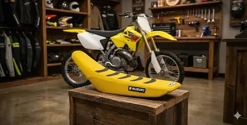 Funda Asiento Lcm P/ Suzuki Rmz 250 Rmz 450 Amarillo Negro Amarillo — foto 1 de 6