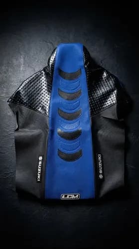 Funda Asiento Suzuki Dr350 Dr 350 Azul Negro Antideslizante Azul — foto 1 de 5