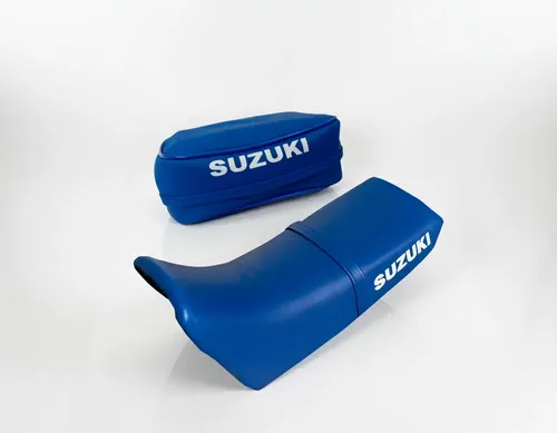 Funda Asiento + Bolso Suzuki Dr 250/350 Lcm Azul — foto 1 de 6
