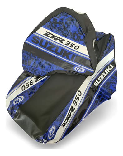 Kit Funda Asiento Y Tanque Suzuki Dr 350 Lcm Azul — foto 1 de 6