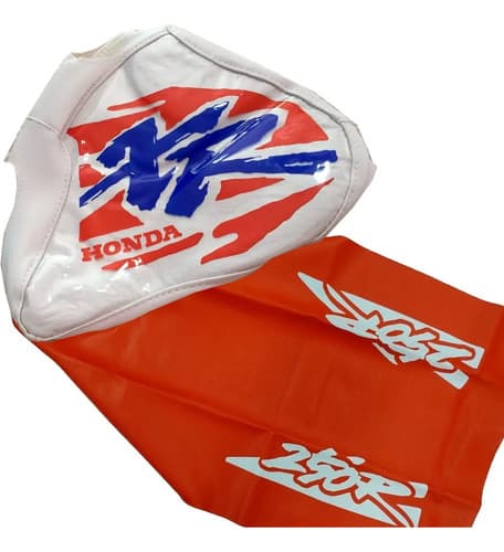 Kit Funda Asiento + Funda Tanque Para Xr 250r Xr250 1994 Naranja Oscuro — foto 1 de 6
