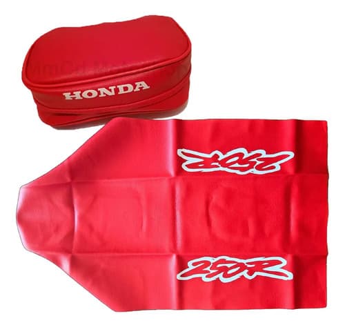 Funda Asiento Tapizado + Bolso Para Honda Xr 250 Xr250 1995 Rojo — foto 1 de 6