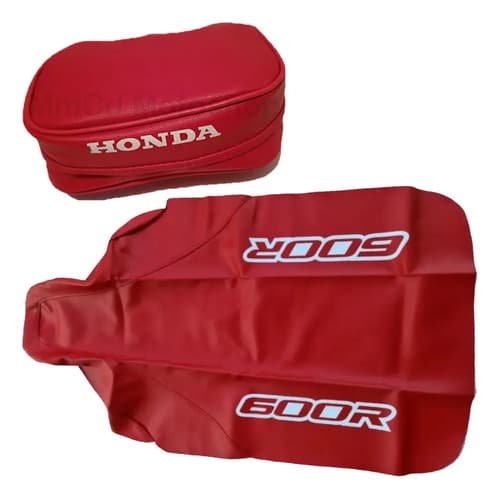 Funda Asiento Tapizado + Bolso Honda Xr 600 2000,replica Rojo — foto 1 de 3