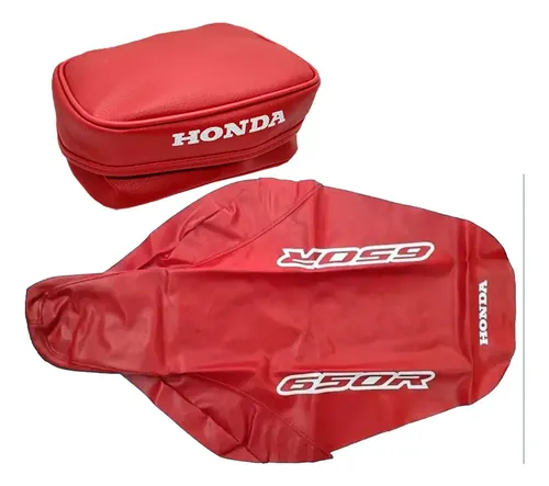 Funda Asiento Tapizado + Bolso Para Honda Xr 650r 2000 Rojo Rojo — foto 1 de 6