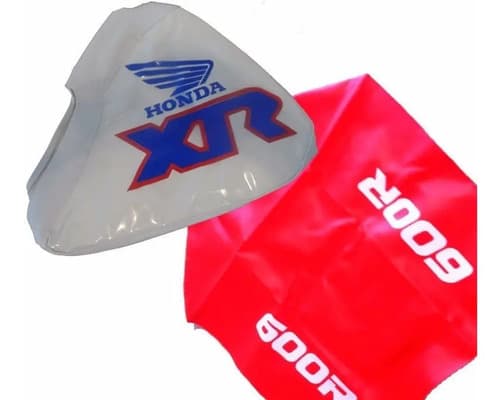Funda Asiento Y Funda Tanque Para Honda Xr600 Xr 600 91 1992 Blanco — foto 1 de 2