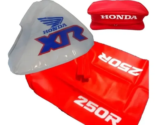 Funda Tanque Asiento + Bolso Para Honda Xr250 Xr 250 91 92 Rojo