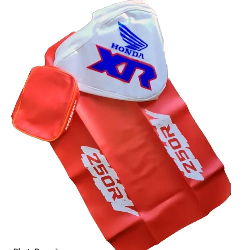 Funda Asiento Y Tanque + Bolso Para Honda Xr250r Xr 250 91 Rojo — foto 1 de 6