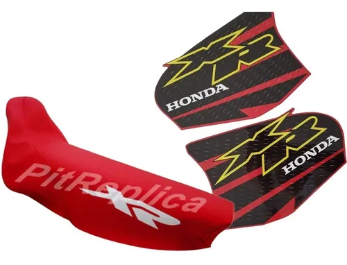 Funda Asiento, Gráfica Para Tanque Honda Xr250r Xr 250 01 02 Rojo — foto 1 de 6