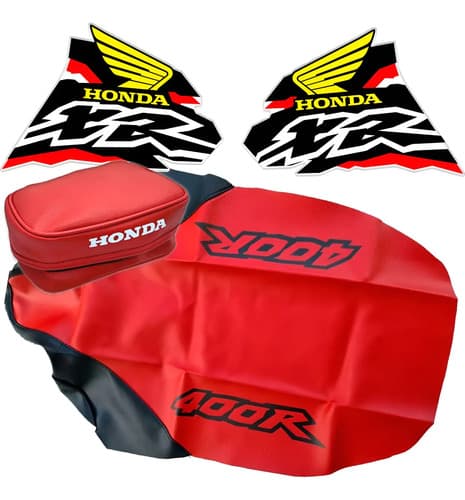 Calcos, Funda Asiento, Bolsito Para Honda Xr 400 Xr400 1998 Rojo — foto 1 de 6