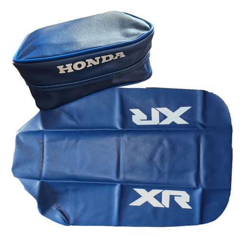 Funda Asiento Tapizado Bolso Cartucher Honda Xr600r Xr600 85 Azul — foto 1 de 4