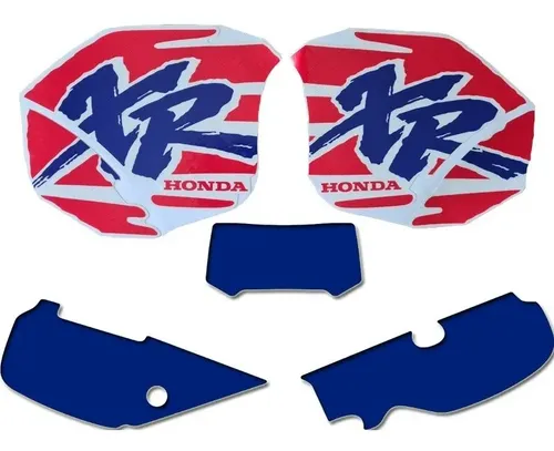Kit Calcos Cachas Farol Tanque Honda Xr600 94 Brilloso Grues — foto 1 de 6