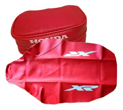 Funda Asiento Bolso Cartuchera Honda Xr250 Xr 250 2001 Rojo Rojo — foto 1 de 2