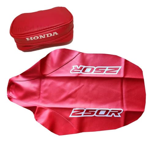 Funda Asiento Bolso Cartuchera Honda Xr250 Xr 250 2000 Rojo Rojo — foto 1 de 2