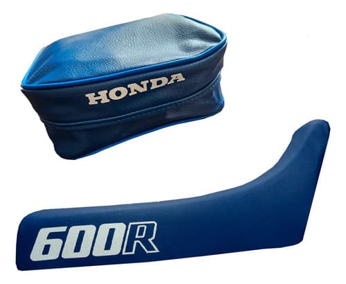 Funda Asiento Tapizado Bolso Cartu Honda Xr600 Xr 600 86 Azu Azul — foto 1 de 2