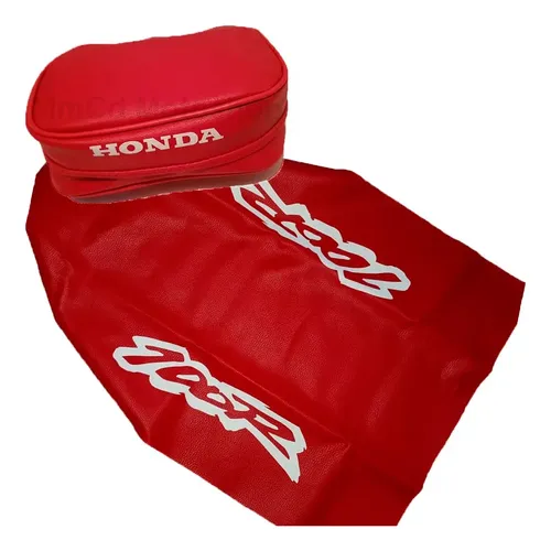 Tapizado Funda + Bolso Cartuchera Honda Xr100 Xr 100 95 Rojo Rojo — foto 1 de 4