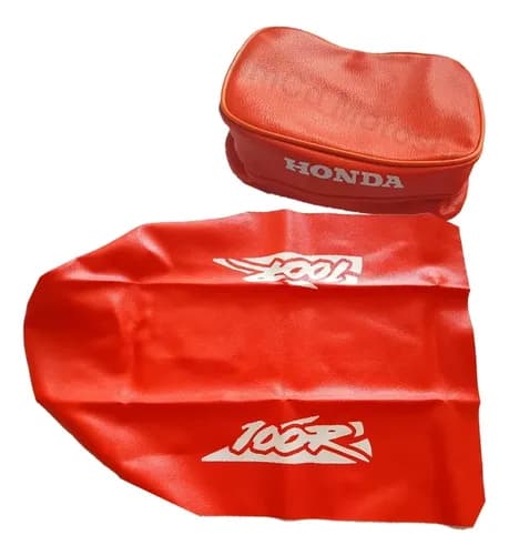 Tapizado Funda + Bolso Cartuchera Honda Xr100 Xr 100 1994 Naranja — foto 1 de 4