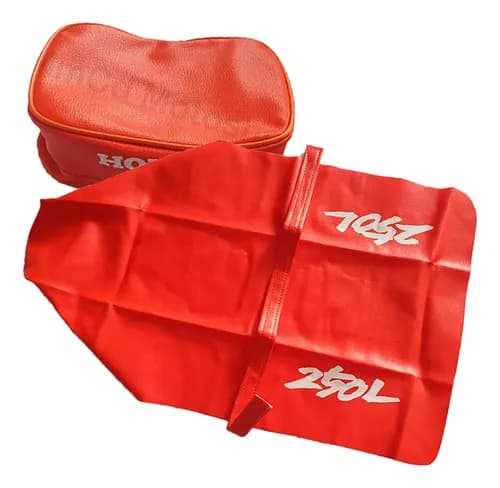 Funda Asiento Tapizado Bolso Cartuchera Honda Xr250l 1993 Naranja — foto 1 de 2