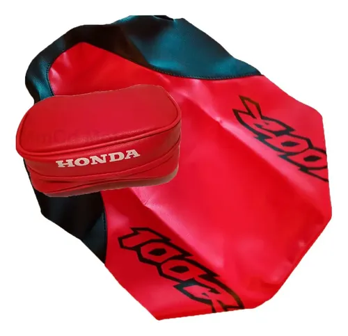 Tapizado Funda Bolso Cartuchera Honda Xr100r Xr 100 98 Negro Rojo — foto 1 de 4