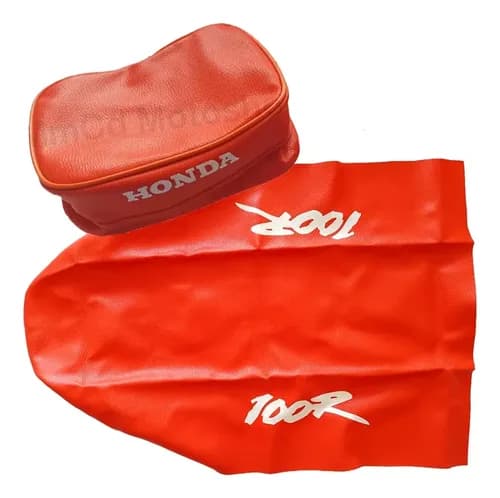 Funda Tapizado + Bolso Cartuchera Honda Xr100 Xr 100 1993 Naranja — foto 1 de 4